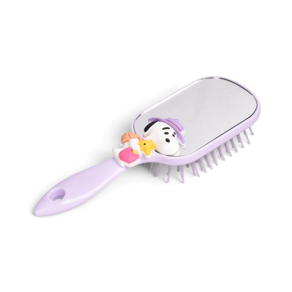 cepillo plastico con espejo para cabello prj dim: 17x6cm