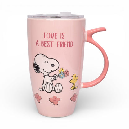 MUG POCILLO CON TAPA PLASTICA PERSONAJE 580ML DIM:8X8X15