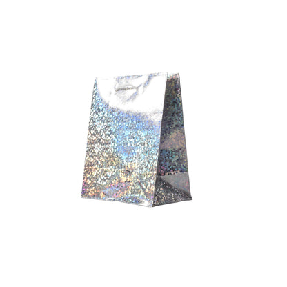 BOLSA PARA REGALO METALICA DE PAPEL DIM:11X14X6
