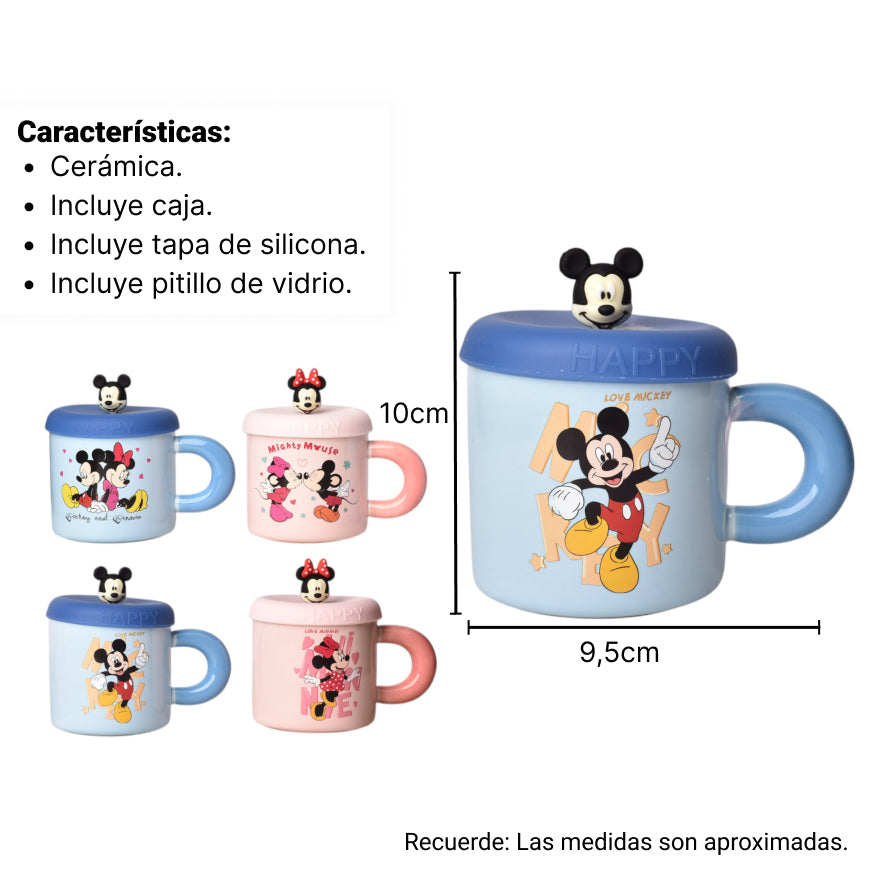 mug pocillo mikey personaje 430ml dim:9x9x9