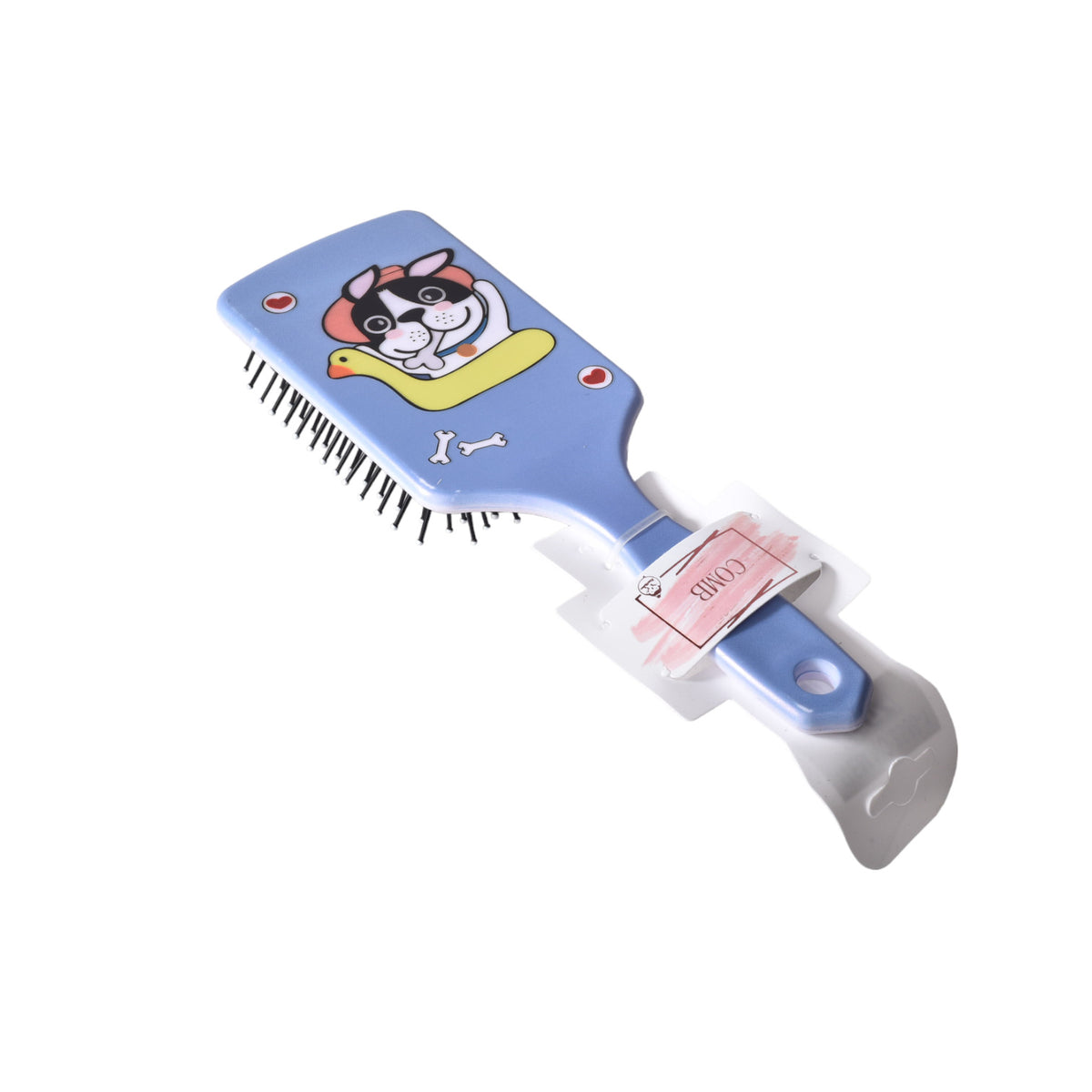 cepillo plastico para cabello diseño perros dim:7x24x4