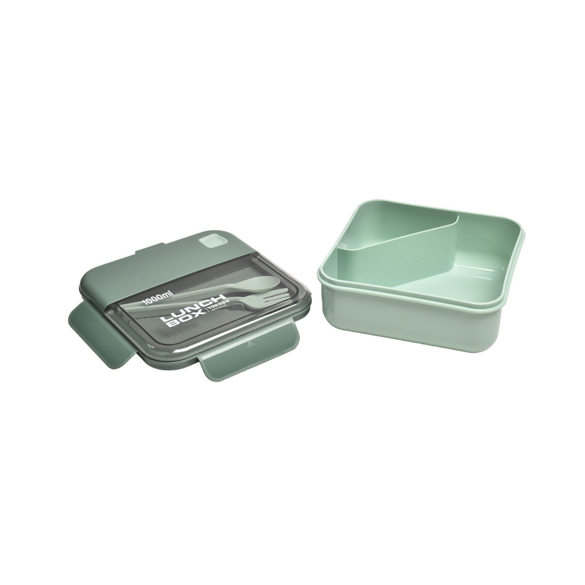 portacomidas lonchera plastico recipiente con cubiertos