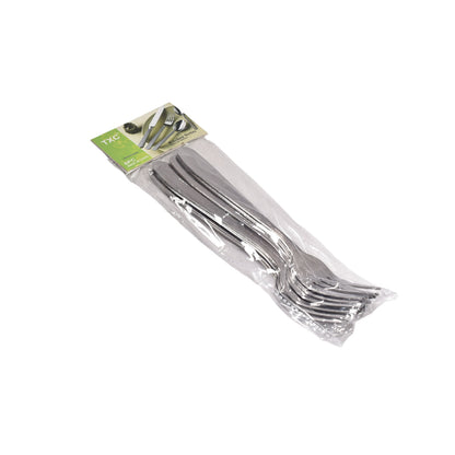 TENEDOR LISO  X 6UND EN METAL ACERO INOXIDABLE DIM:21