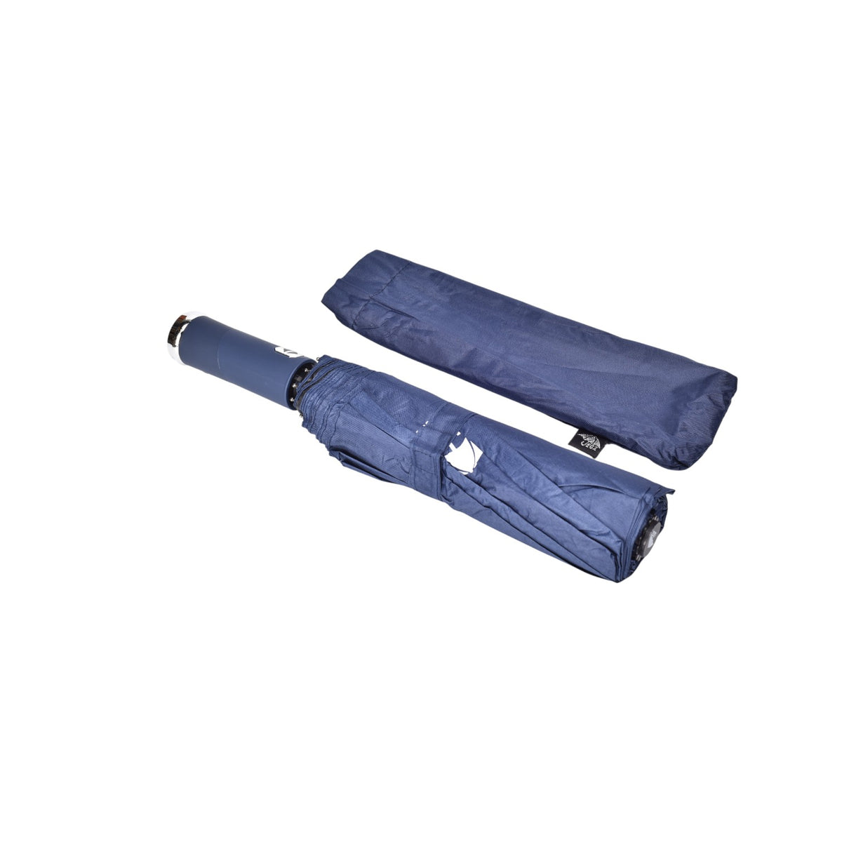sombrilla con linterna doble automatica 10 varillas filtro uva zul y negro