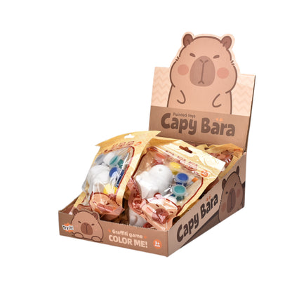 JUGUETE DE ARTE CAPYBARA PARA PINTAR CON ACCESORIOS DIM:22X27X31