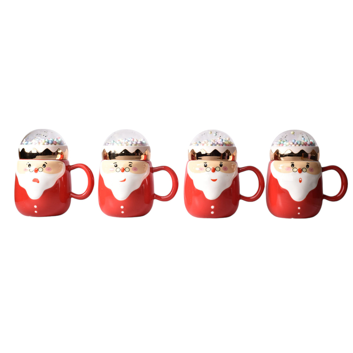 mug pocillo ceramica de navidad con tapa