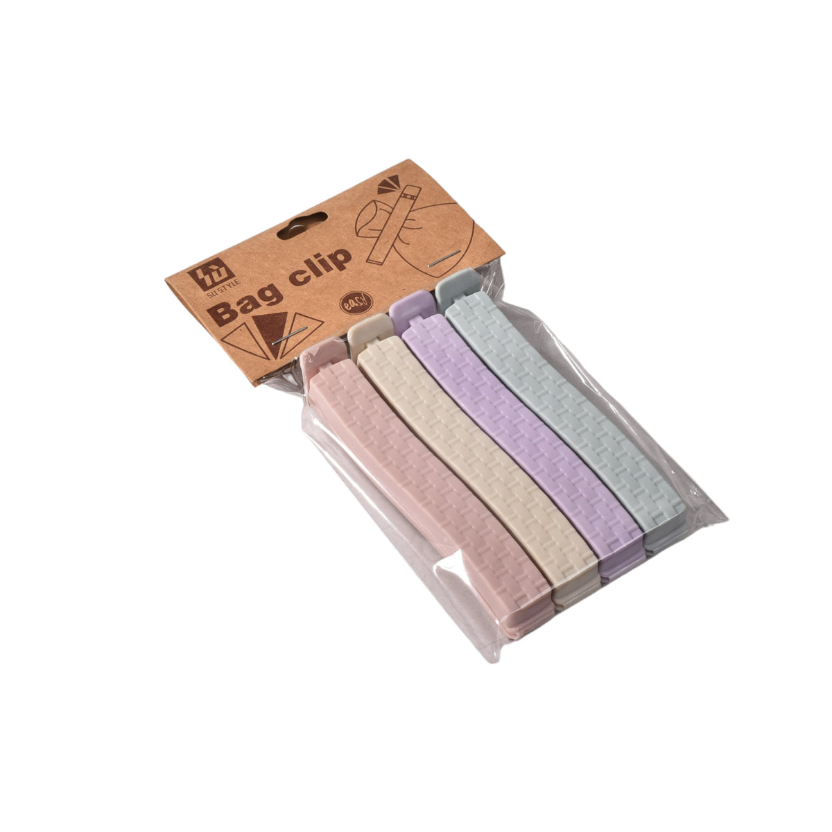 clip plastico sellador de bolsas de 4 unidades