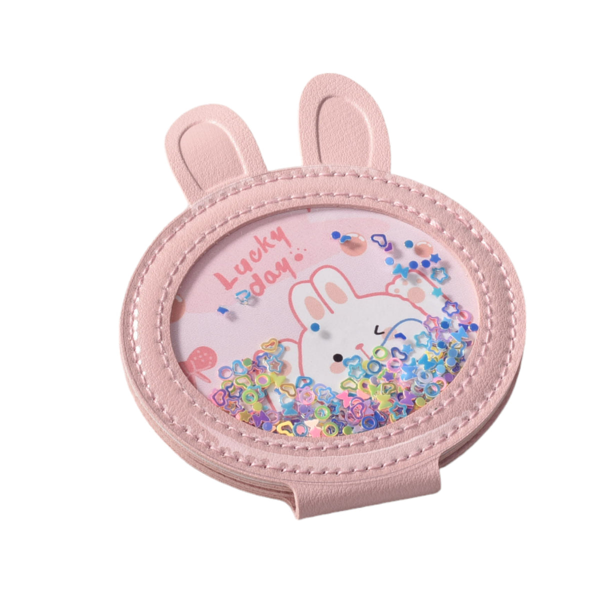 espejo forma conejo cartera dim:8cm