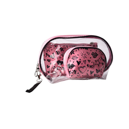 COSMETIQUERA X 3 UND MAQUILLAJE SINTETICO PVC