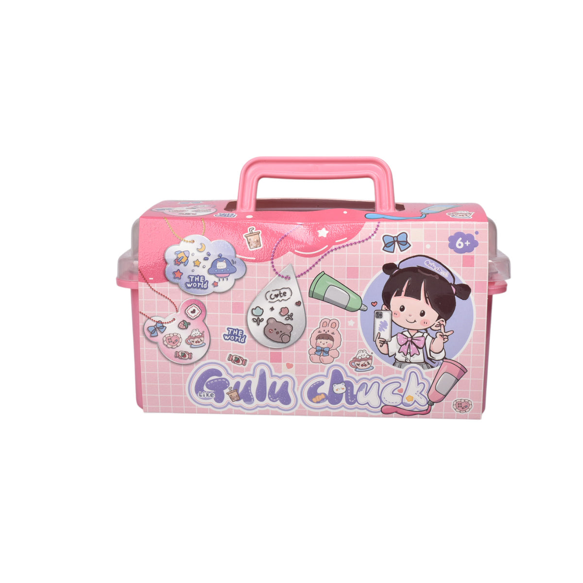 juguete kit de arte con accesorios plastico dim:19x11x13