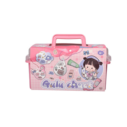 JUGUETE KIT DE ARTE CON ACCESORIOS PLASTICO DIM:19X11X13