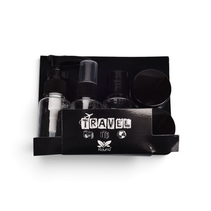 KIT 5 ENVASES RECARGABLES VIAJERO PLASTICO DIM:15X12CM