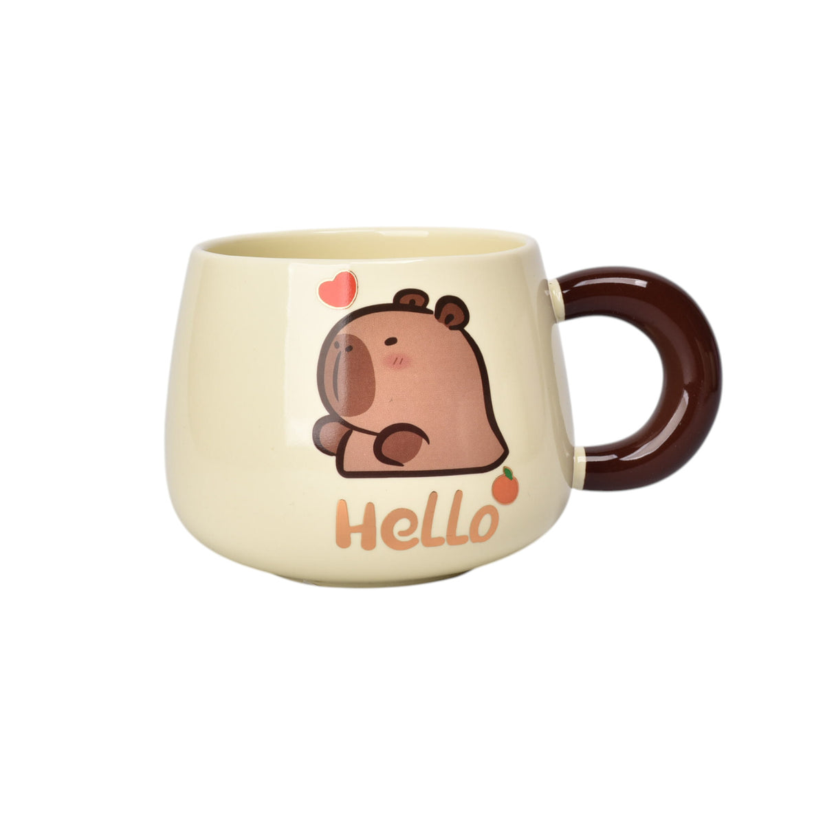 mug pocillo ceramica diseño capybara 380ml dim:8x8x8