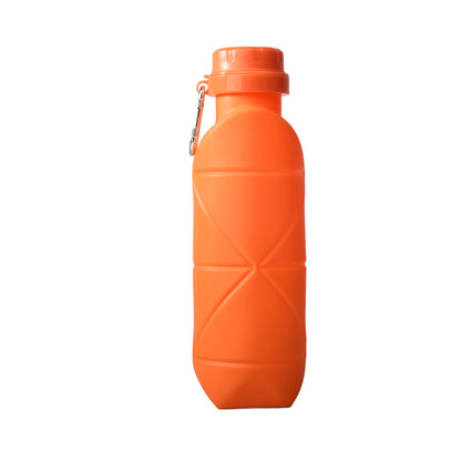BOTELLA DE AGUA 600ML PLASTICO PLEGABLE SILICONA