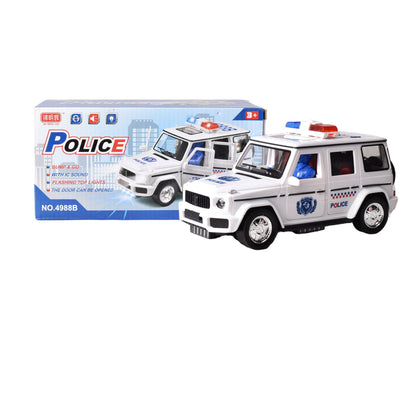 CARRO PARA NIÑOS POLICIA  CON LUCES SONIDO Y MOVIMIENTO