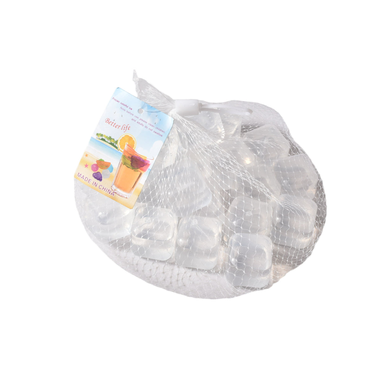 set 20und cubos de hielo reutilizable plastico bebida fria