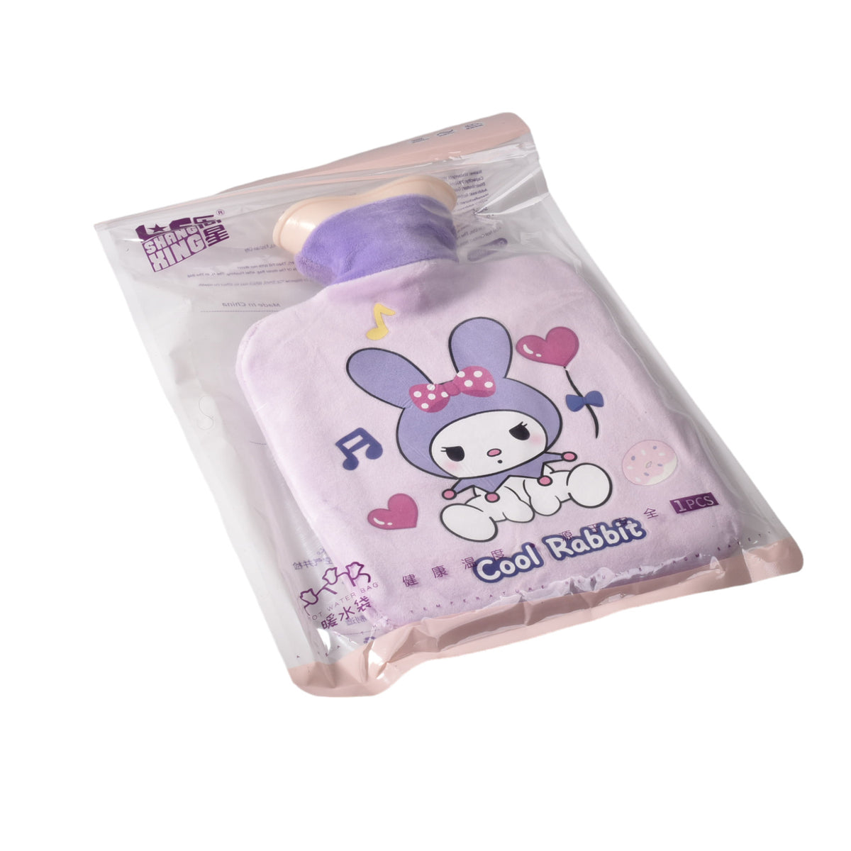 bolsa termica para agua caliente morado o lila dim:16x26