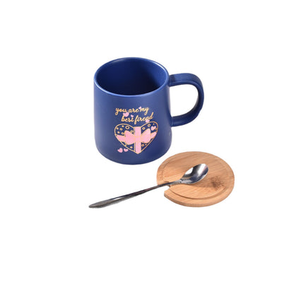 MUG POCILLO CON CUCHARA CERAMICA