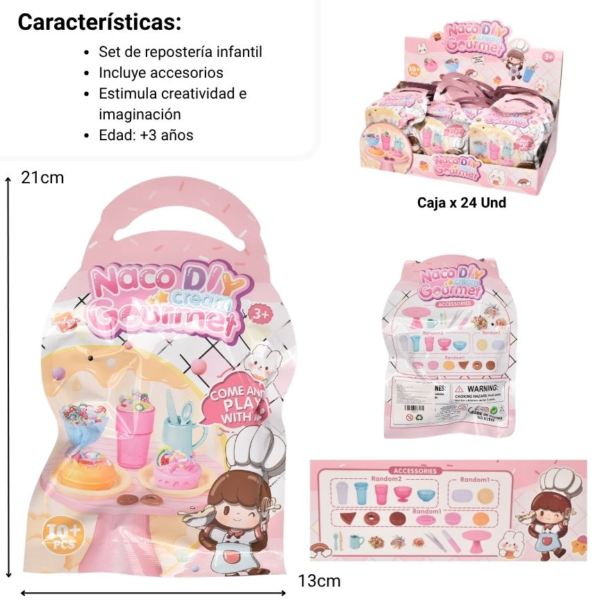 juguete plastico heladeria dim: 20.8*13cm