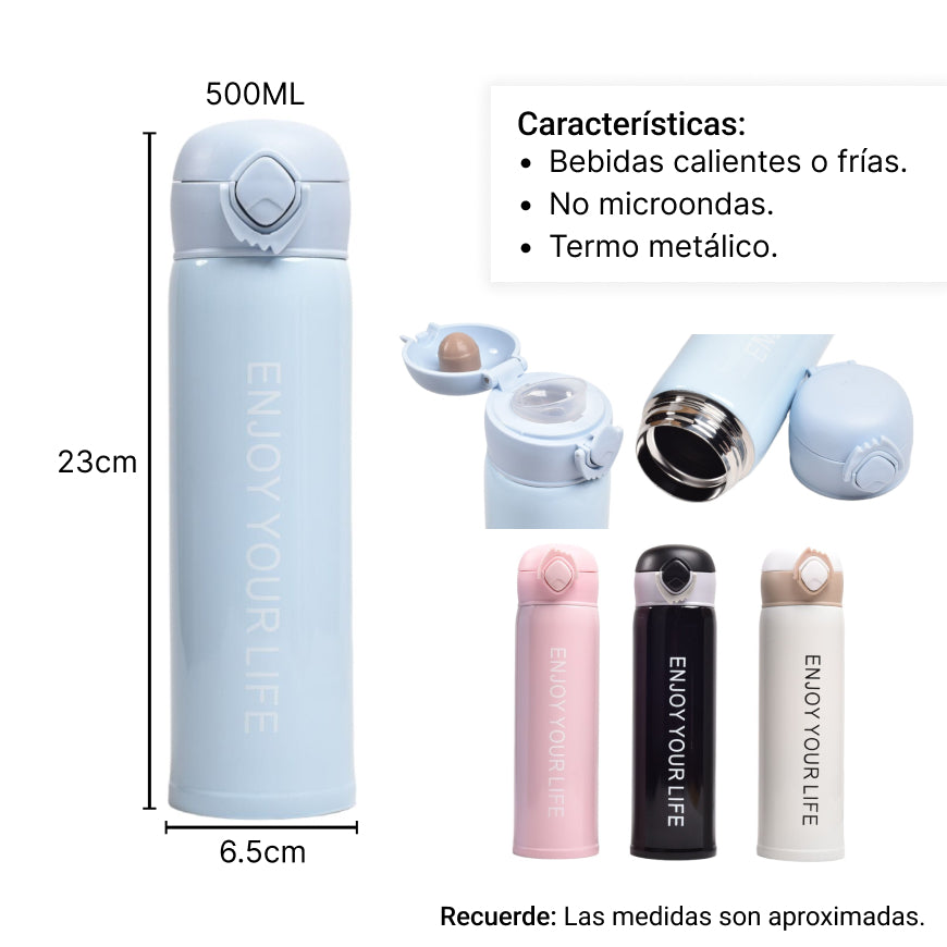 termo metalico 500ml
