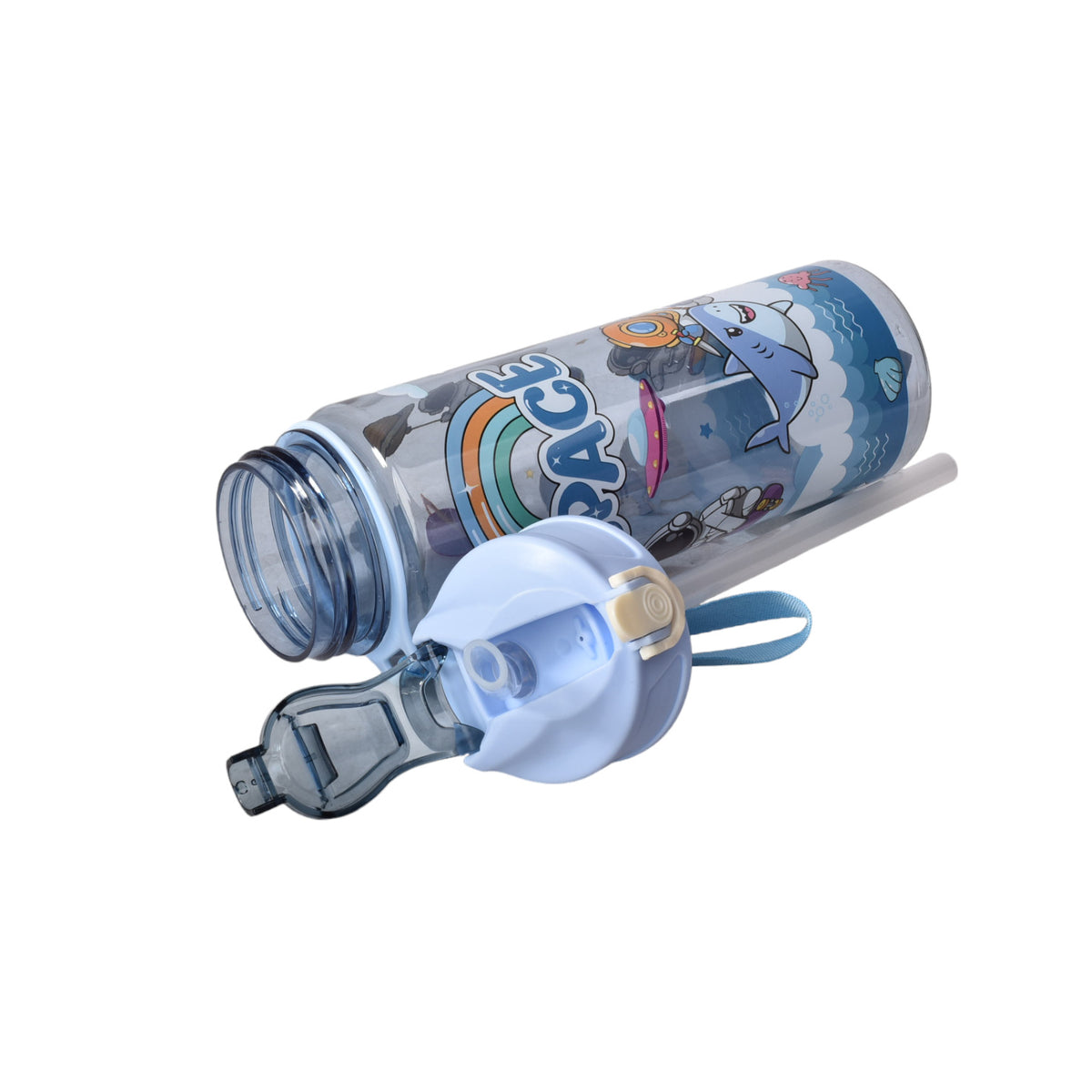 botella de agua 650ml plastico astronauta