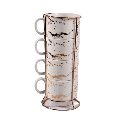 SET 4PCS POCILLO EN CERAMICA  DIM:7*20CM