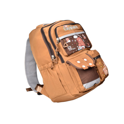 MORRAL MALETA POLIESTER CAFE DIM:41X31X12