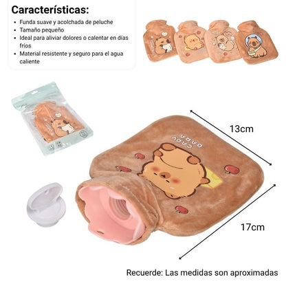 BOLSA DE AGUA CALIENTE TERMICA COLICOS CAPYBARA 350ML