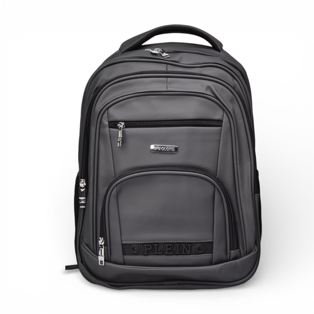 maleta morral color negro sintetico dim:39x28x1