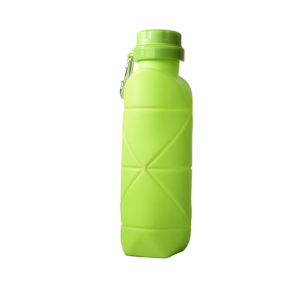 BOTELLA DE AGUA 600ML PLASTICO PLEGABLE SILICONA