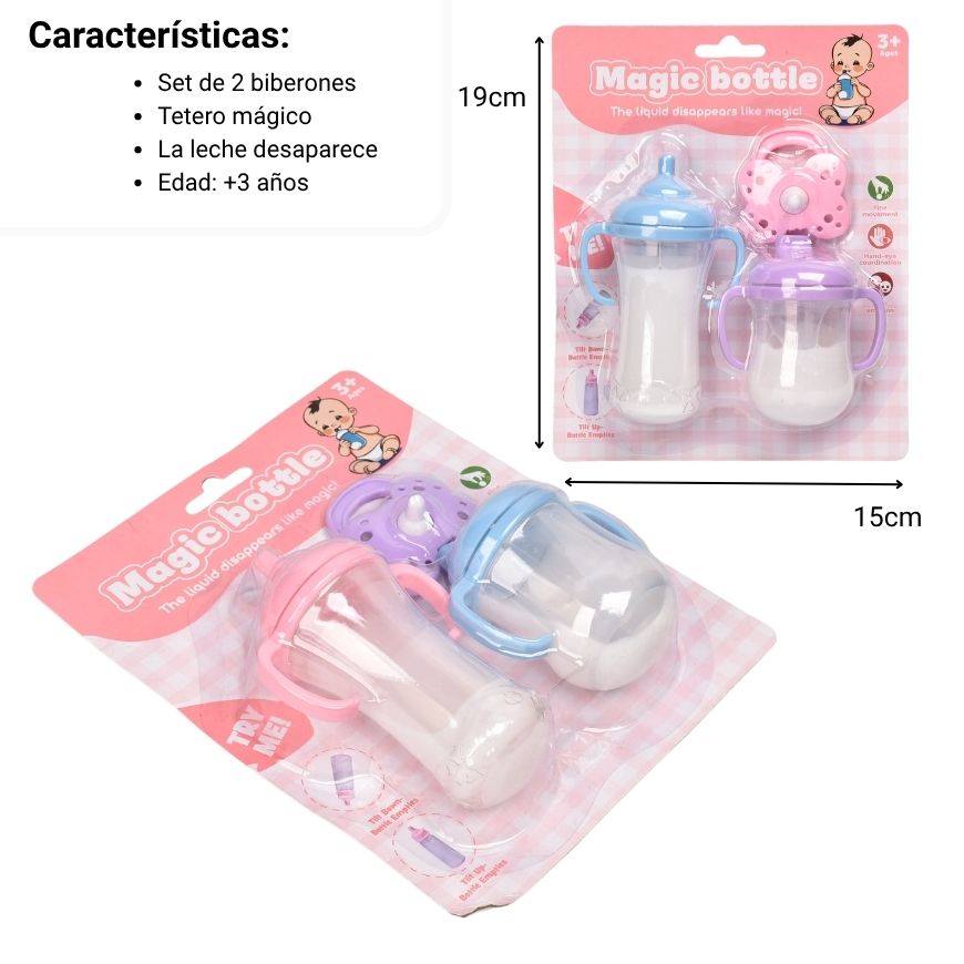 tetero para bebes de juguete dim: 11*7cm/5*4.8cm/7*8.2cm