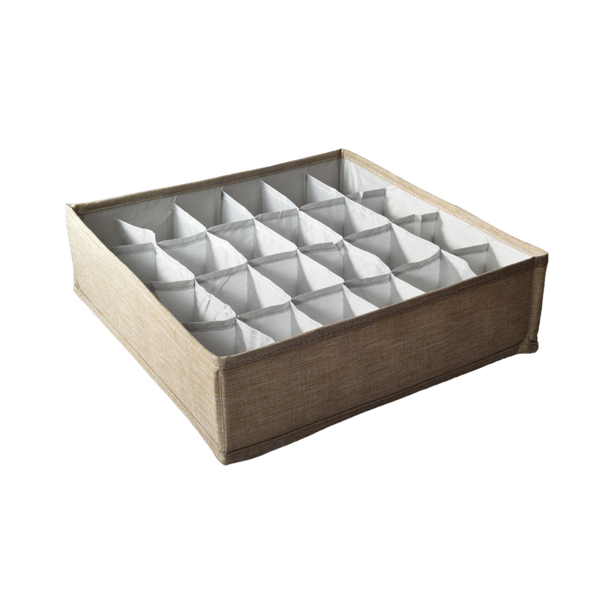 organizador de ropa con 24 divisiones poliester dim: 32x32x9