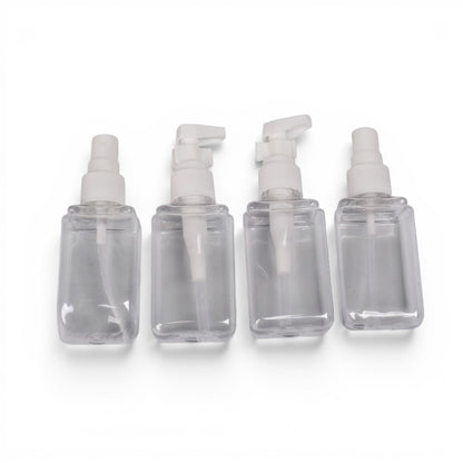KIT ENVASES RECARGABLES VIAJEROS PLASTICO  50ML
