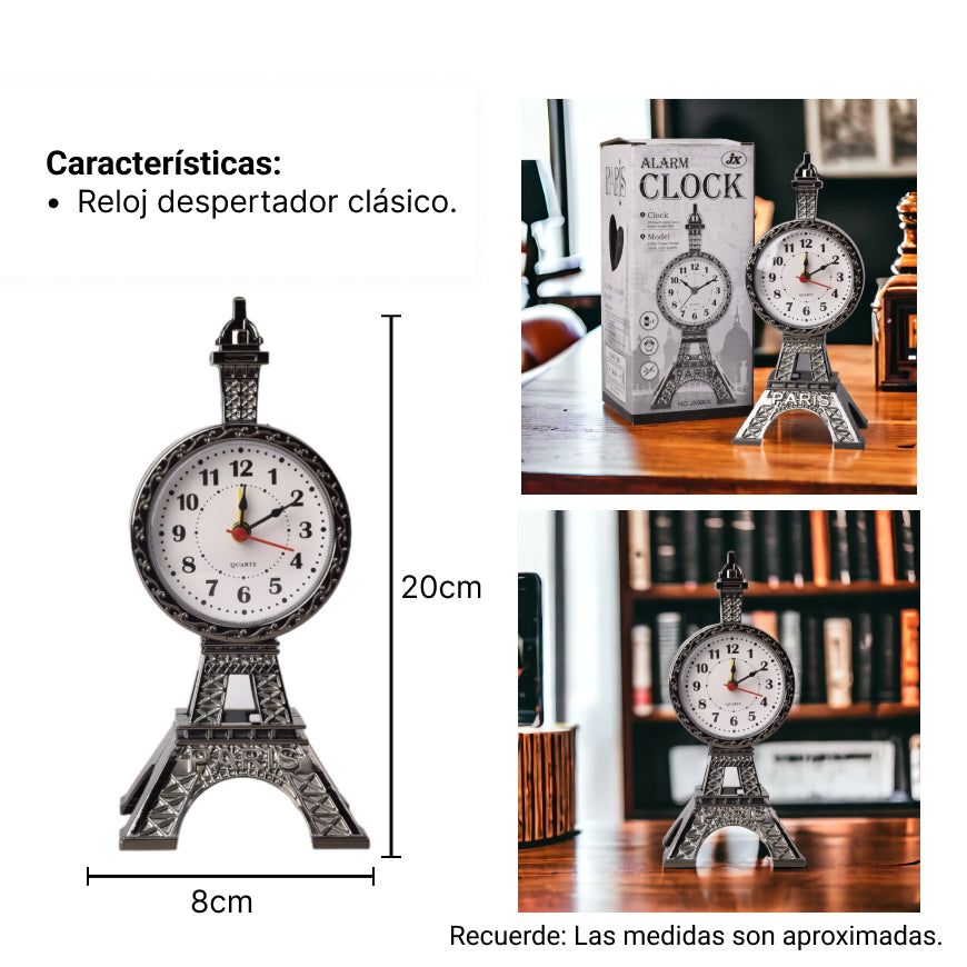 reloj forma de torre decorativa