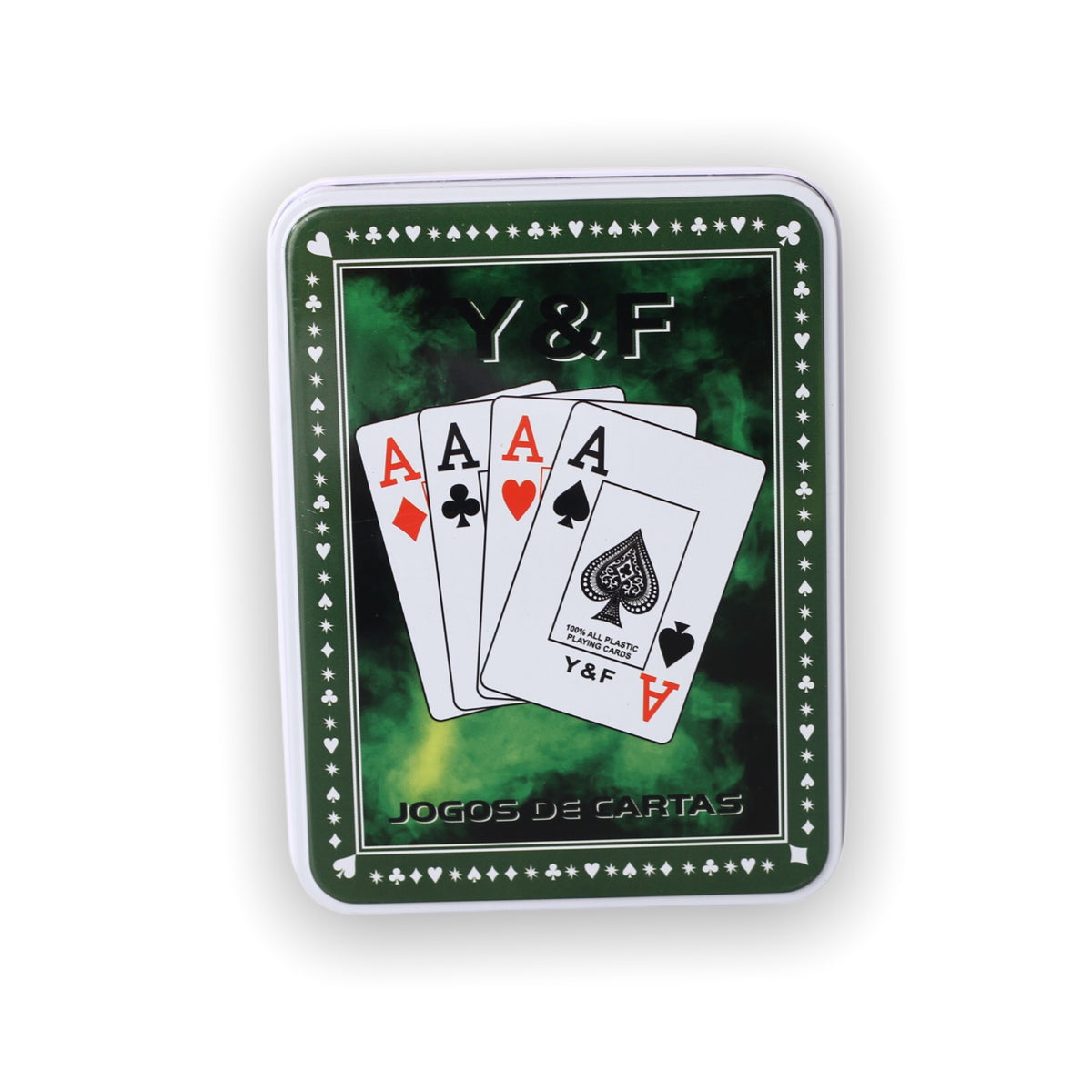 cartas (m1049) poker con estuche metalico