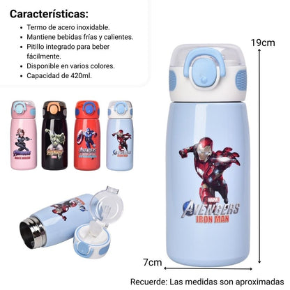 TERMO ACERO INOXIDABLE 470ML PERSONAJE