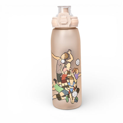 BOTELLA DE AGUA PLASTICO NIÑO 850ML DIM:7X7X26