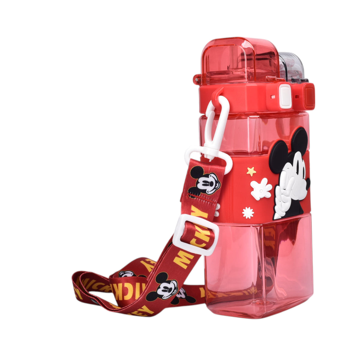botella de agua 520ml personaje plastico rojo