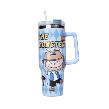 TERMO METALICO 890ML PERSONAJE DIM:9X24