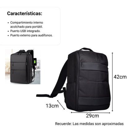 MALETA MORRAL POLIESTER NEGRO DIM:42X29X13