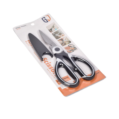 TIJERAS PLASTICO Y METAL NEGRAS DIM:11X26