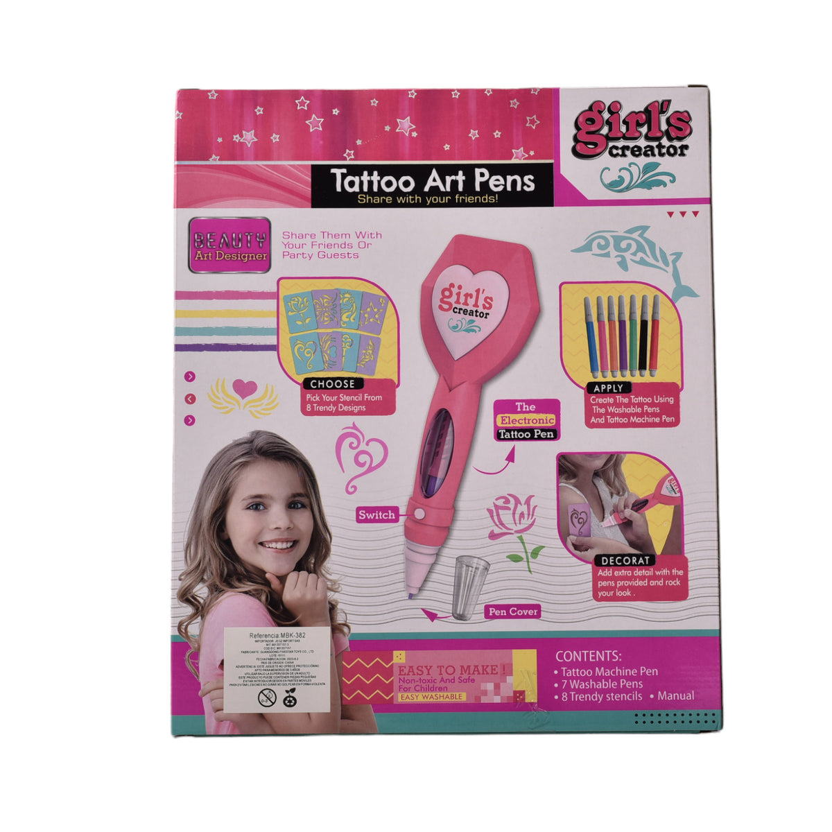 kit tatuajes temporales niñas infantil