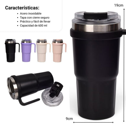 TERMO ACERO INOXIDABLE  600ML