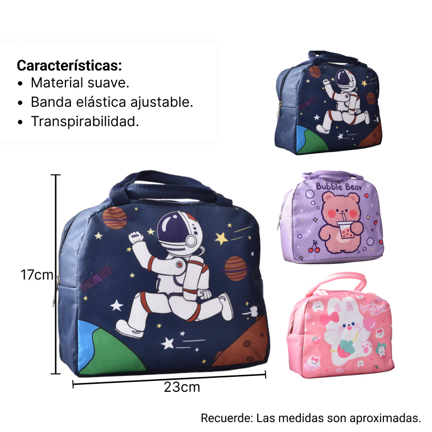 lonchera almuerzo astronauta  termica para almuerzo niños