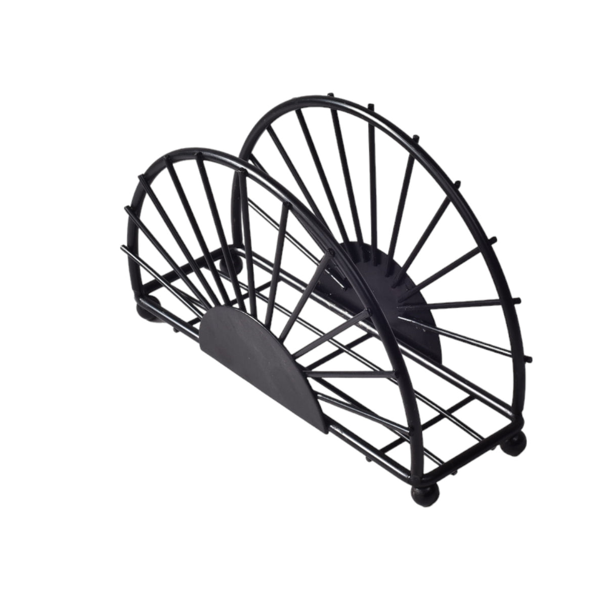 servilletero de acero inoxidable negro dim: 15x8