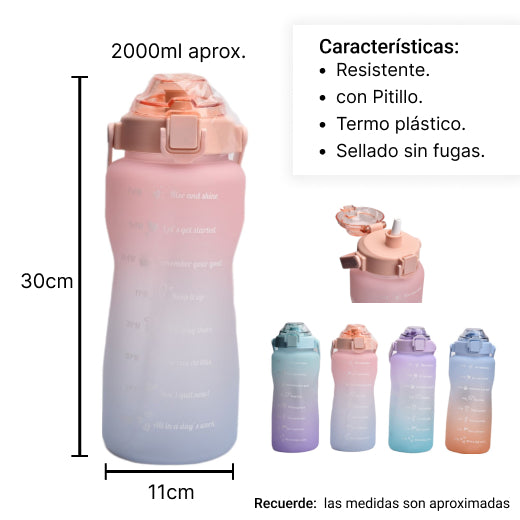 botilo de agua 2000ml