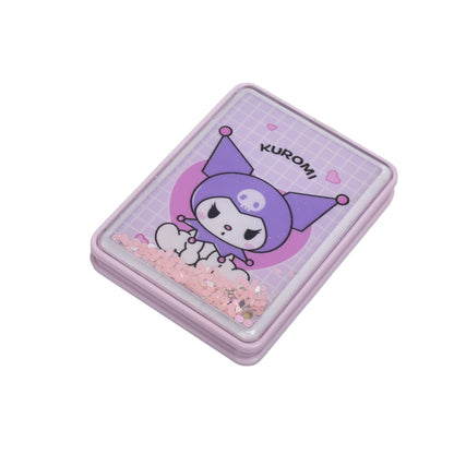 ESPEJO CUADRADO PLASTICO ROSADO LILA AZUL DIM:6X7