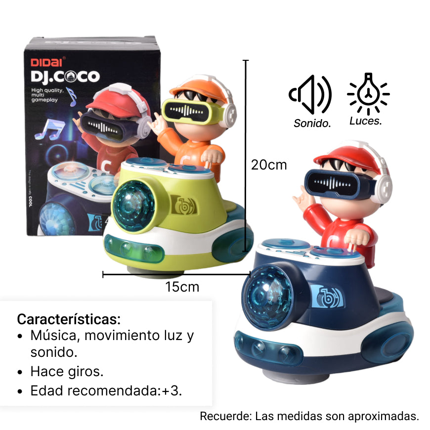 juguete  dj plastico con movimiento luces y sonido