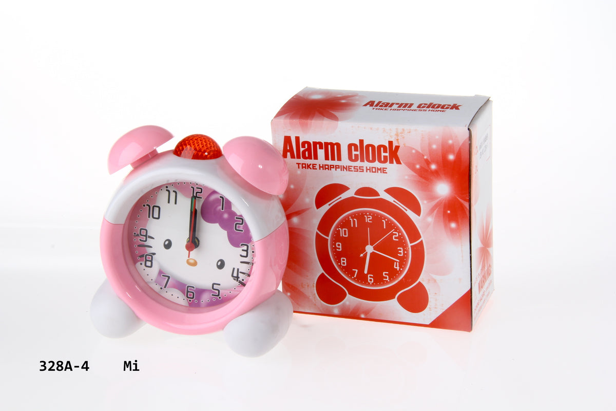 reloj despertador en plastico dim:11x6 5x12 5cm