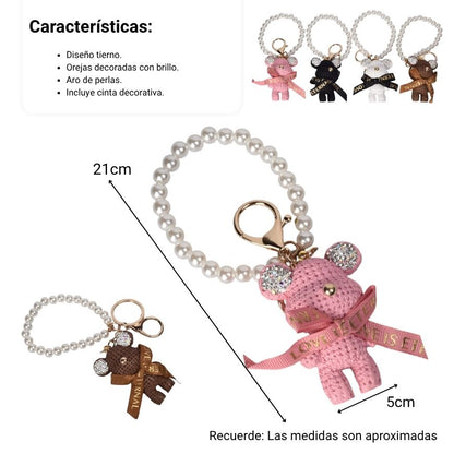 LLAVERO RESINA DISEÑO DE OSO DIM:4X6X3